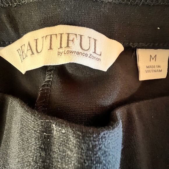 Beautiful by Lawrence Marian Black Knit Pants Minimalist Classic Size M - Picture 7 of 11